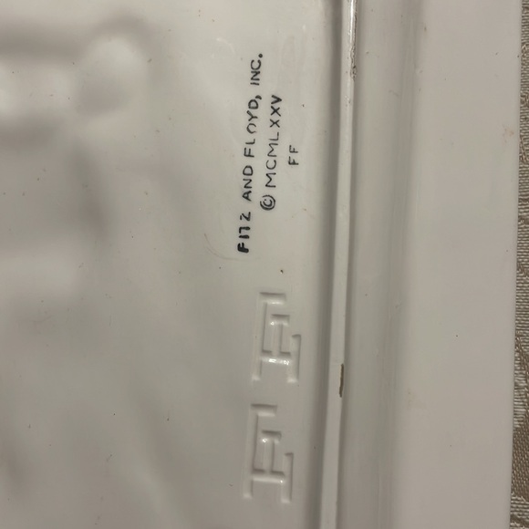 Fitz and Floyd Zebra Vide Poche Tray Vintage 1975 Catch All Accent Animal Decor - Picture 2 of 4